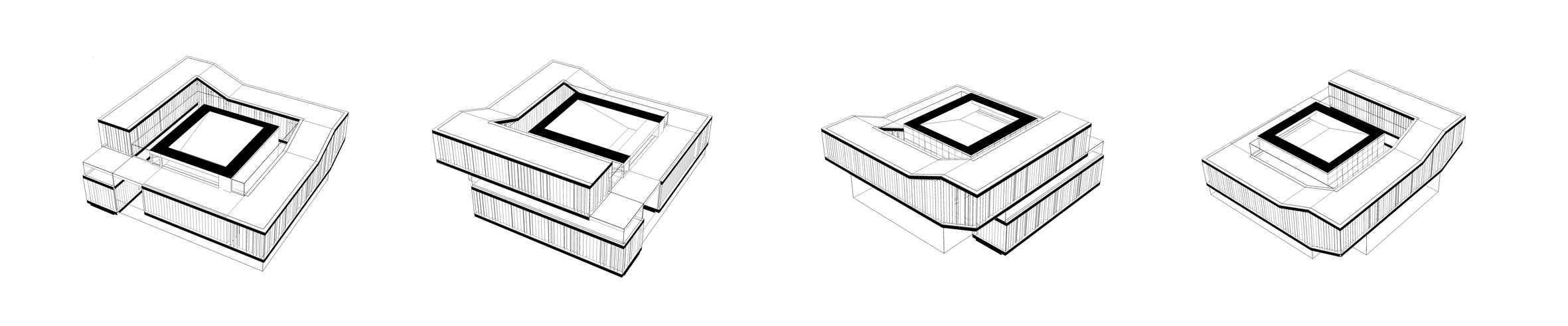 Hungarian House of Music Axonometric Diagrams